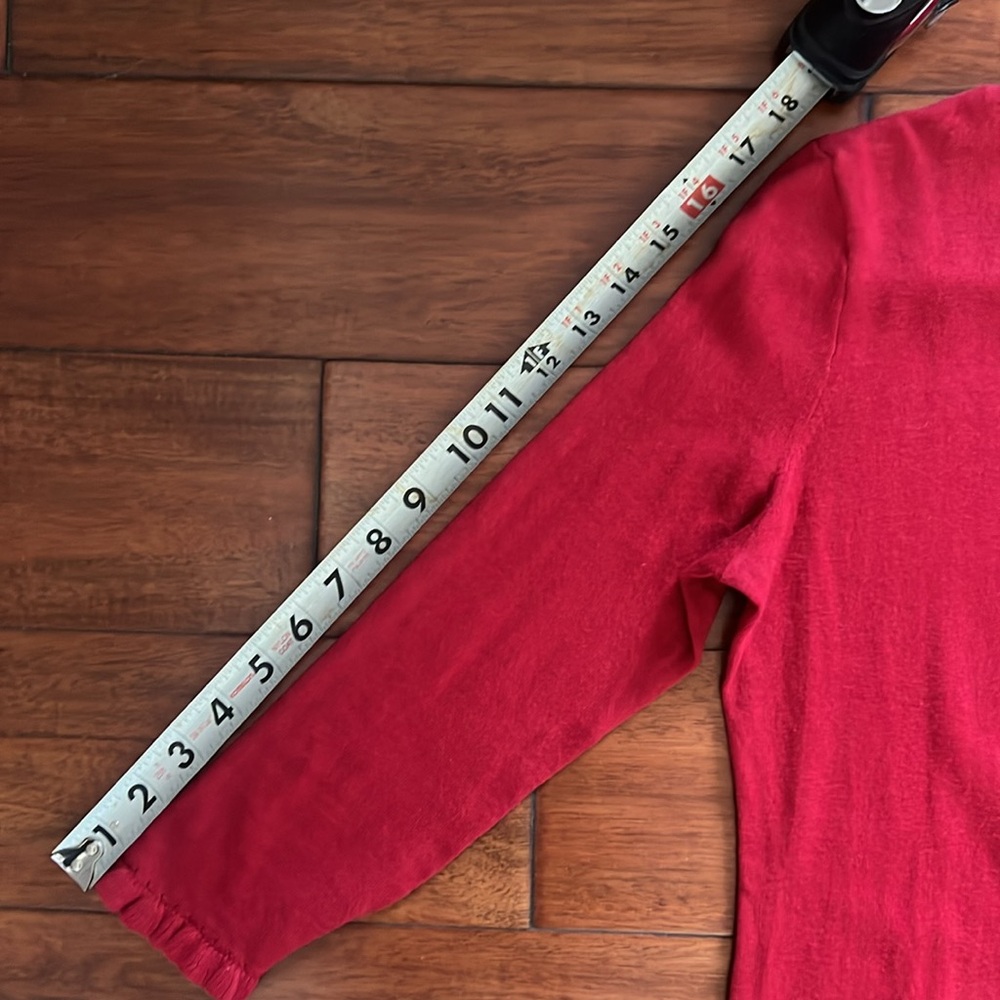 kate spade Red Ruffle Trim Crewneck Sweater - Picture 8 of 8